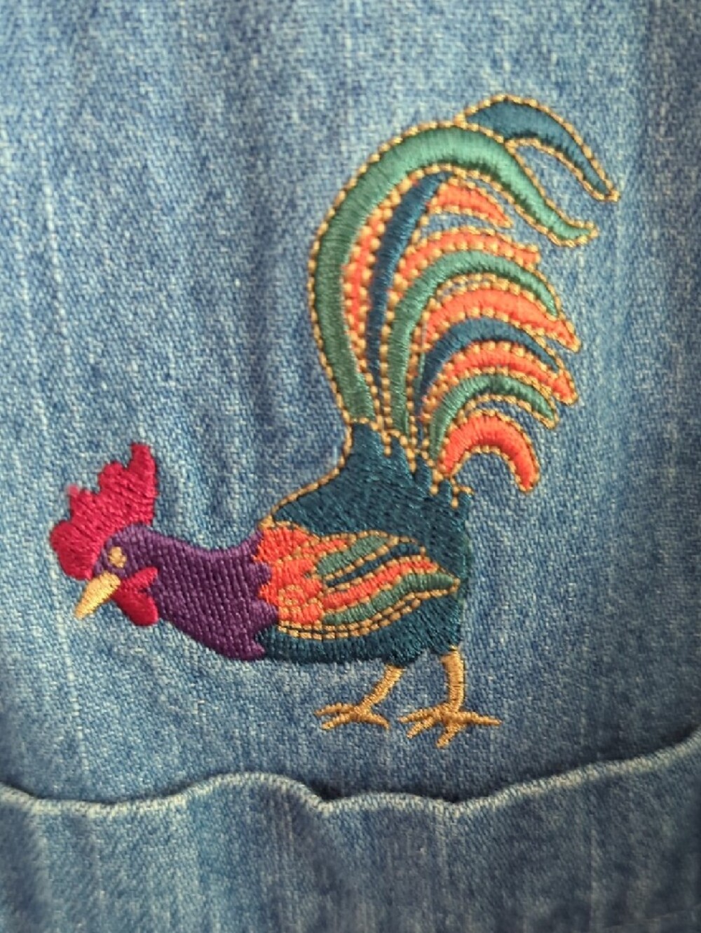Denim Rooster Button Down - Picture 4 of 7